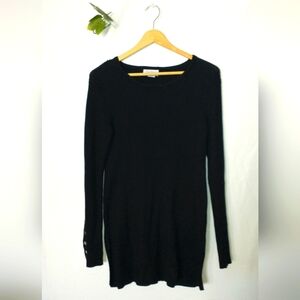 Carmen Black Elegant Fall Autumn Long Sleeve Sweater Dress Size Medium